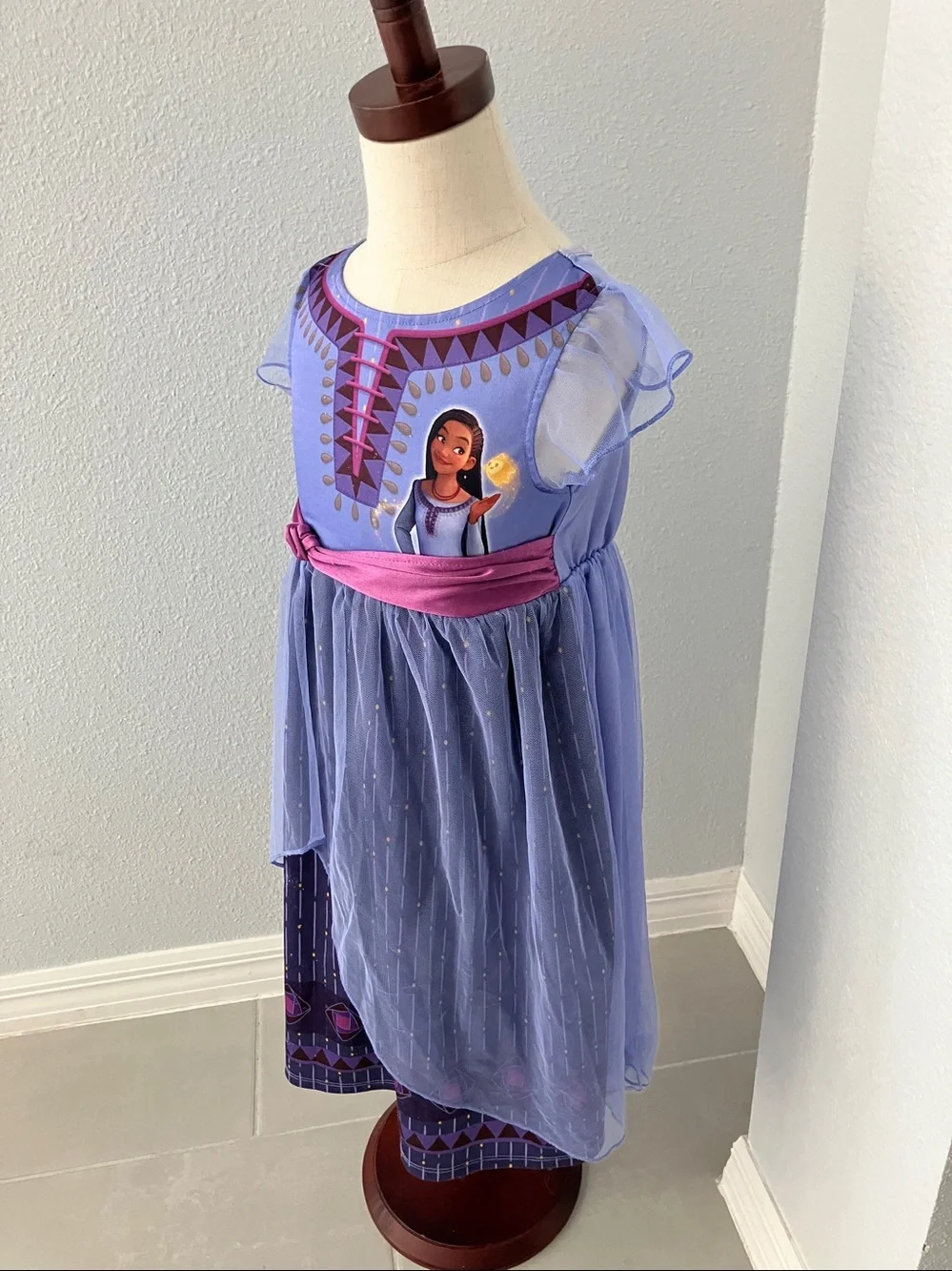 DISNEY Toddler Girls Wish Inspired Nightgown |  XS 4-5 - Picture 5 of 9